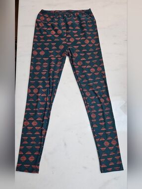 LuLaRoe One Size (OS) Leggings - Geometric Triangle Pattern
